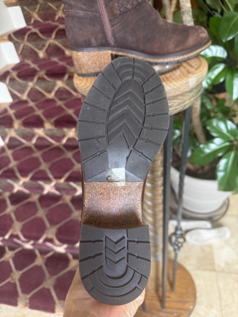 AETREX ladies brown leather boot NWOT size 8 1/2 excellent condition - Picture 10 of 14